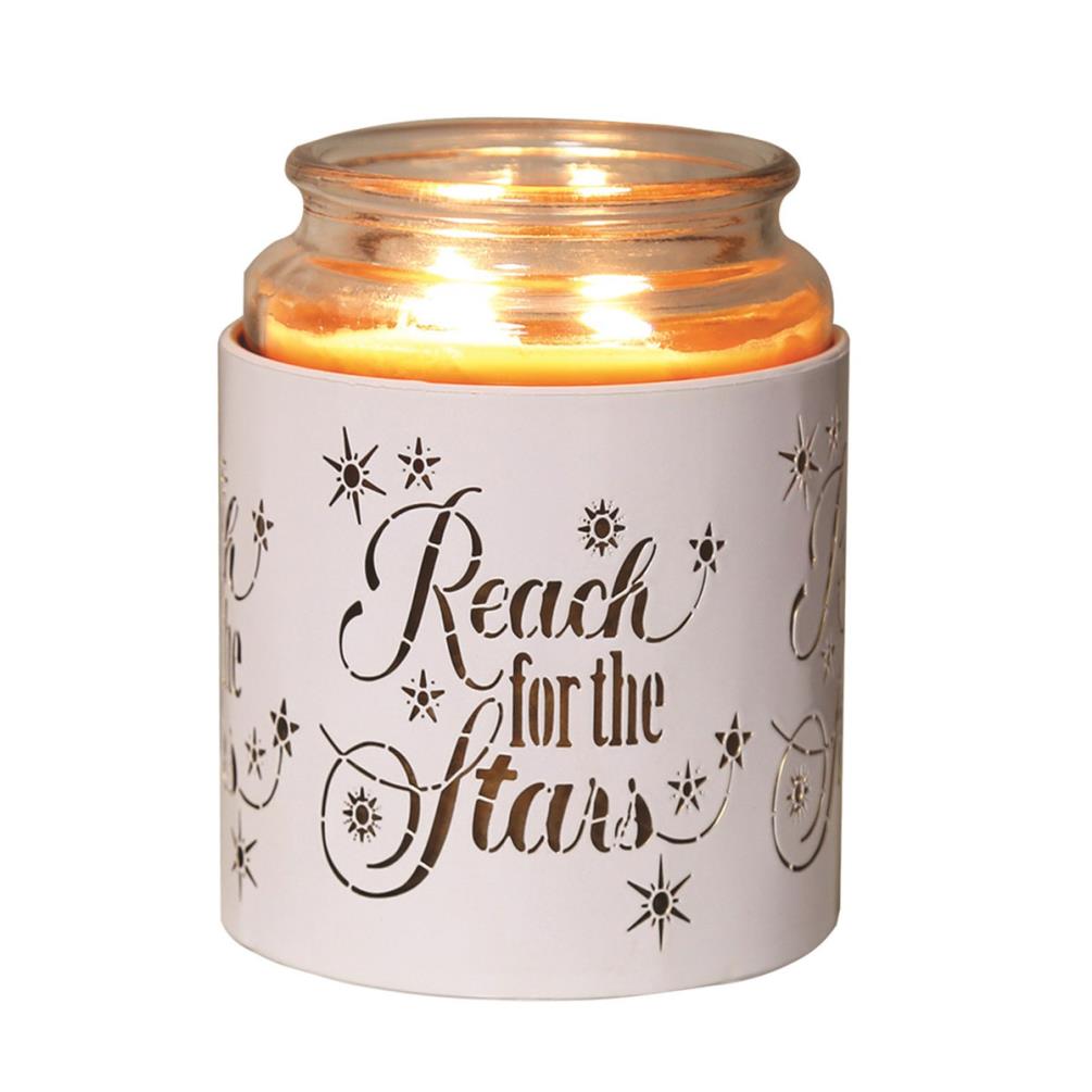 Aroma White & Gold Reach for the Stars Jar Sleeve & Wax Melt Warmer Extra Image 3